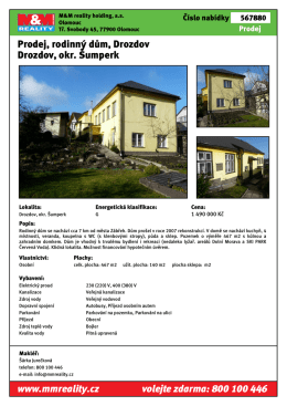 Prodej, rodinný dům, Drozdov Drozdov, okr. Šumperk www