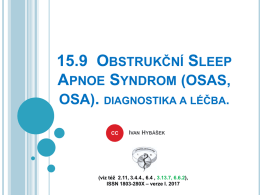 15.9 Obstrukční sleep apnoe syndrom (OSAS)