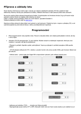 Příprava a základy letu Programování