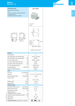 A ŘADA 36 Relé do PS, 10 A