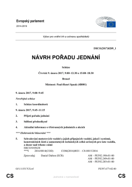 CS CS N&Aacute;VRH POŘADU JEDN&Aacute;N&Iacute;