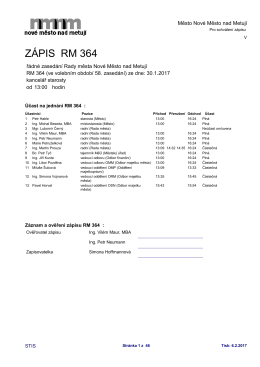 Dokument ke stažen&iacute; - Město Nov&eacute; Město nad Metuj&iacute;
