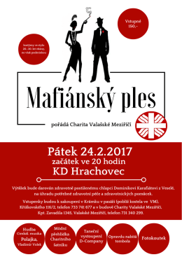 Mafiánský ples - Charita Valašské Meziříčí