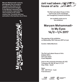 G2 pozvanka EN 2 - Dům uměn&iacute; &Uacute;st&iacute; nad Labem