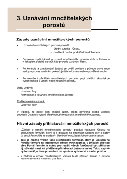 Uzn&aacute;v&aacute;n&iacute; množitelsk&yacute;ch porostů