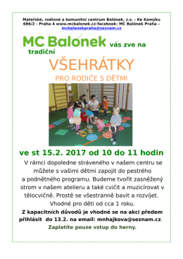 více zde. - MC Balónek