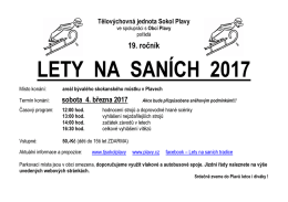 lety na saních 2017