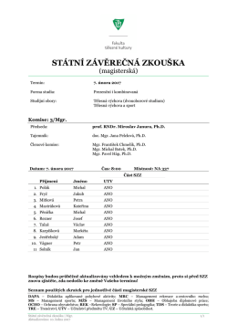 ST&Aacute;TN&Iacute; Z&Aacute;VĚREČN&Aacute; ZKOU&Scaron;KA