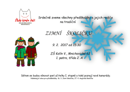 zimní školičku - ZŠ Mnichovická, Kolín