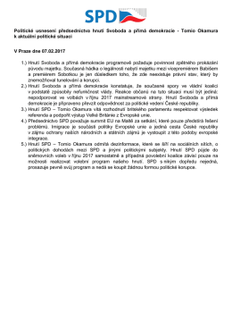 2017.02.07 Politick&eacute; usnesen&iacute; SPD