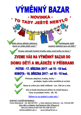 Máte doma dětské oblečení, Potřebujete další které se může ještě