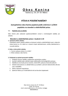 výzva k podání nabídky