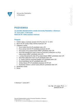 pozvánka - Univerzita Palackého v Olomouci