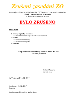 Zru&scaron;en&iacute; zased&aacute;n&iacute; ZO