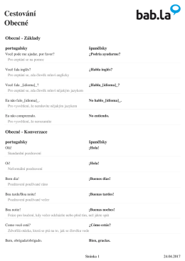 Cestov&aacute;n&iacute; Obecn&eacute;