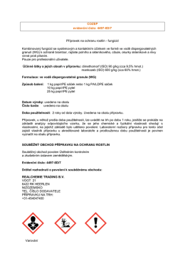 COZEP evidenční číslo: 4497-0D/7 Přípravek na ochranu