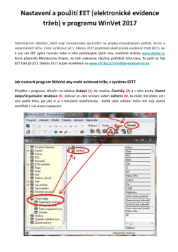 Nastavení a použití EET