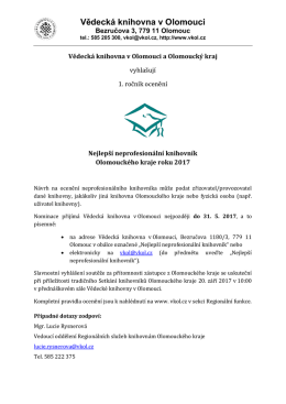 zde - Vědeck&aacute; knihovna v Olomouci
