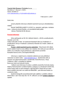 Informace - tanecberoun