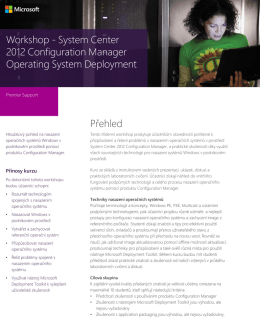 Workshop - System Center 2012 Configuration Manager