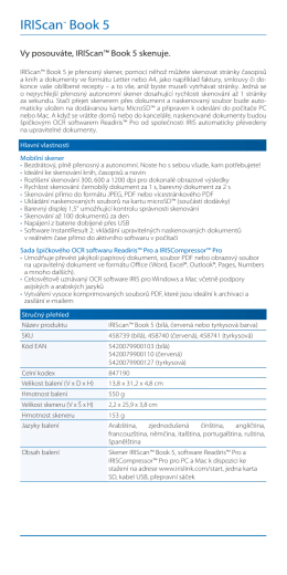 IRIScan&trade; Book 5