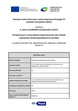 Zvýšení kvality a dostupnosti infrastruktury pro střední
