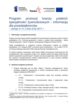 Polskie specjalności żywnościowe