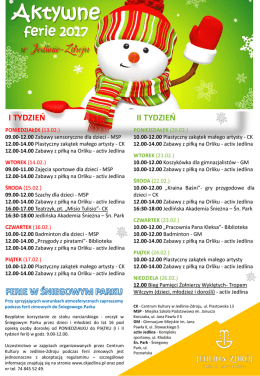 Prezentacja programu PowerPoint - Centrum Kultury w Jedlinie