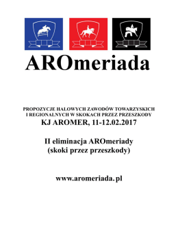 KJ AROMER, 11-12.02.2017 II eliminacja AROmeriady (skoki przez