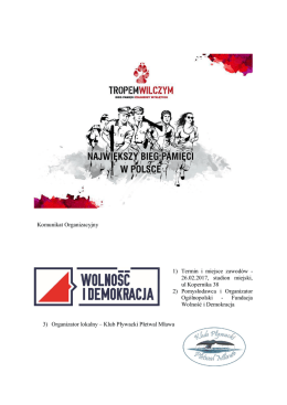 Tropem Wilczym &ndash; Bieg Pamięci Żołnierzy Wyklętych