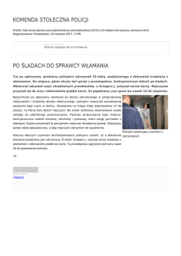 Generuj PDF - Komenda Stołeczna Policji