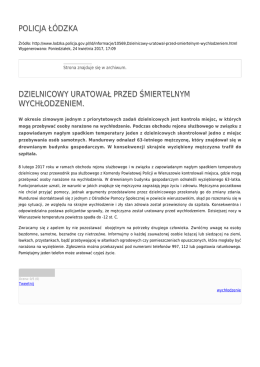 Generuj PDF - Policja Ł&oacute;dzka