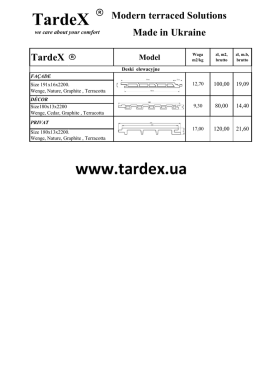 TardeX www.tardex.ua - Deski tarasowe Tardex