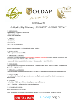 Regulamin - OSiR Gołdap
