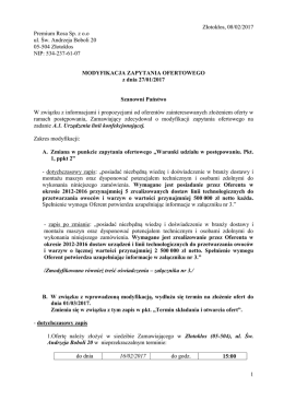 Modyfikacja zapytania