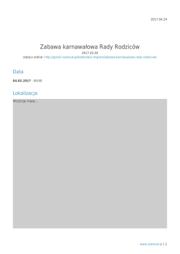 Zabawa karnawałowa Rady Rodzic&oacute;w