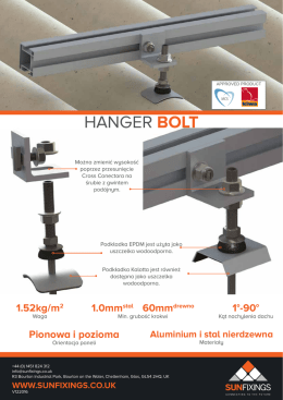 hanger bolt - Sunfixings