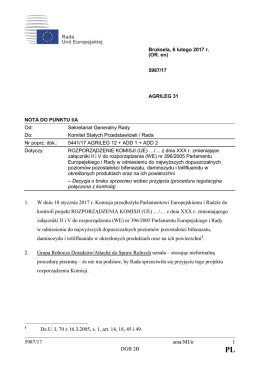 5987/17 ama/MI/ir 1 DGB 2B 1. W dniu 18 stycznia 2017 r. Komisja