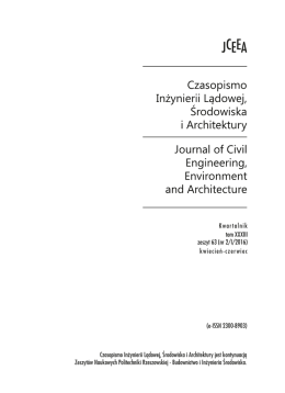 Strona tytułowa - Oficyna Wydawnicza Politechniki Rzeszowskiej