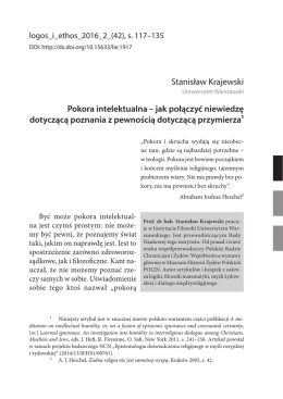 Pokora intelektualna – jak połączyć niewiedzę dotyczącą poznania