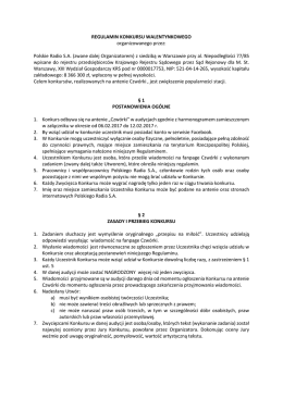 przeczytaj regulamin konkursu