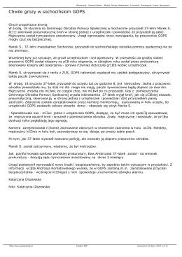 Chwile grozy w sochocińskim GOPS