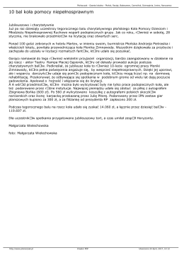 10 bal koła pomocy niepełnosprawnym