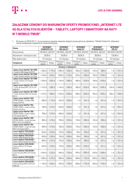 internet Lte 4G dLa stałych kLient&oacute;w &ndash; tablety, laptopy i - T