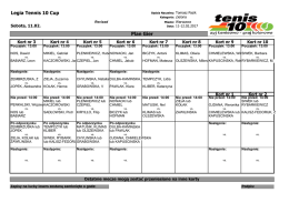 PLAN GIER- sobota 11.02.2017