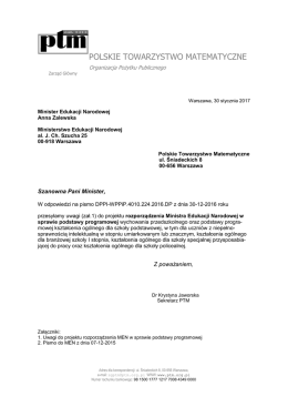 POLSKIE TOWARZYSTWO MATEMATYCZNE