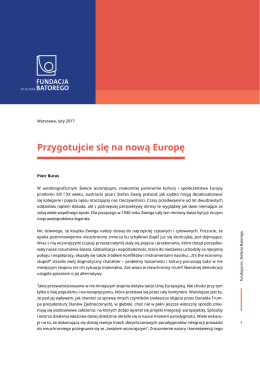 Przygotujcie się na nową Europę