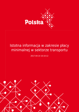Istotna informacja w zakresie płacy minimalnej w sektorze transportu