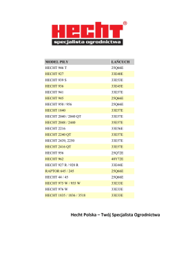 Hecht Polska – Twój Specjalista Ogrodnictwa