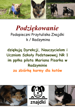 Podziękowanie